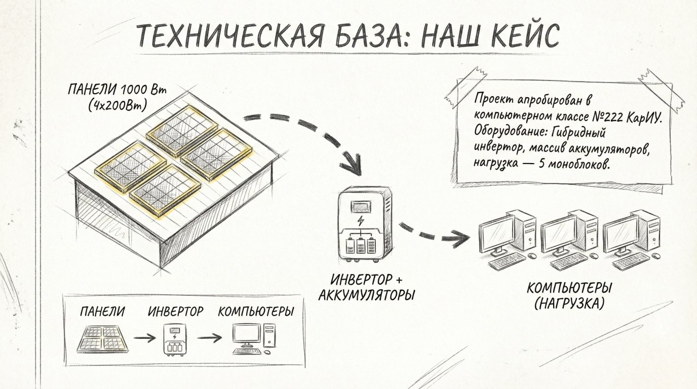 Техническая база установки